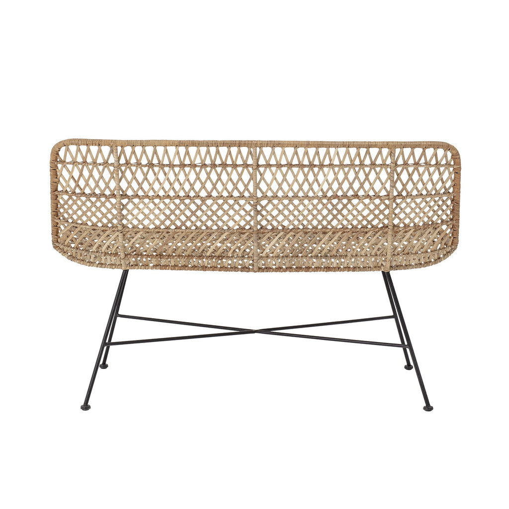 Ławka Hallie naturalny Rattan Bloomingville