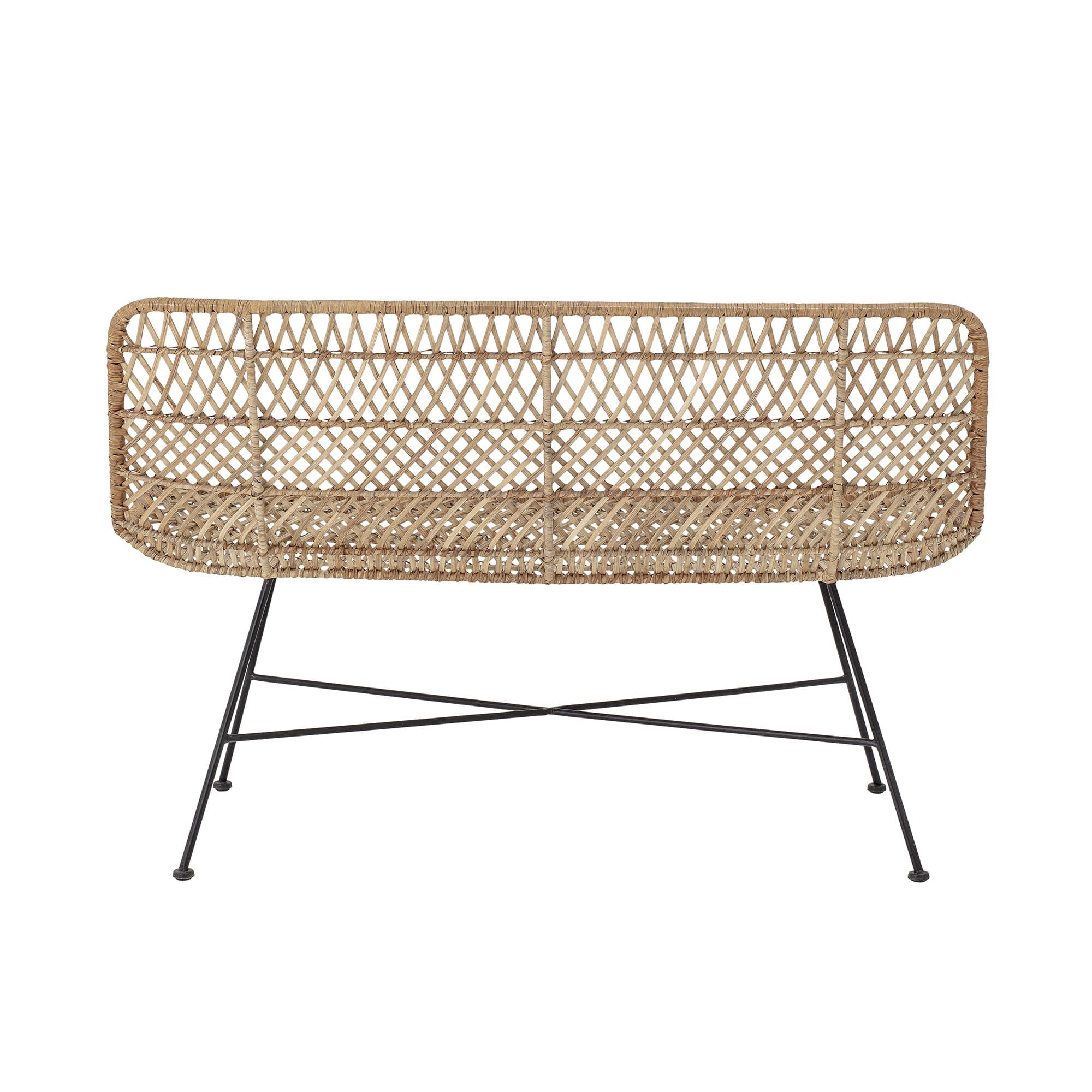 Ławka Hallie naturalny Rattan Bloomingville