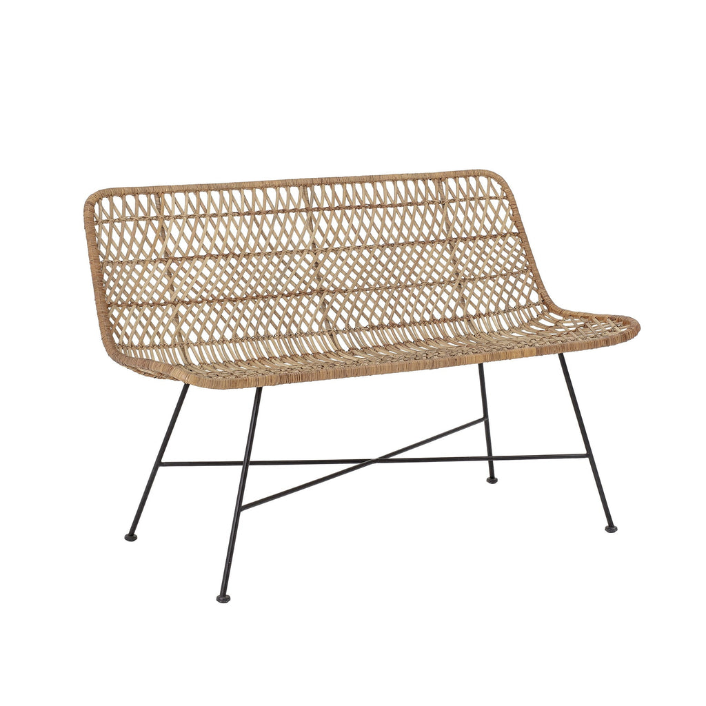 Ławka Hallie naturalny Rattan Bloomingville