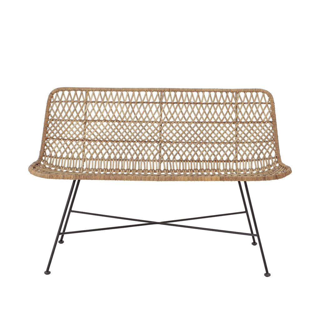 Ławka Hallie naturalny Rattan Bloomingville