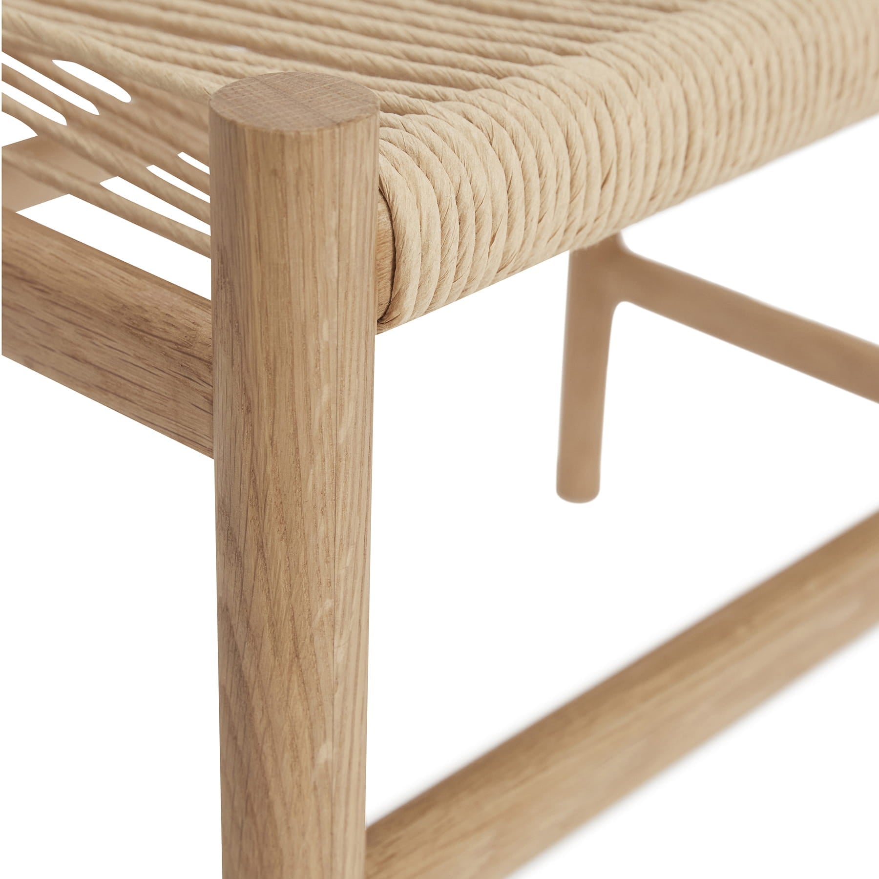 Ławka Heritage mała dębowa 60x40xh55cm Hübsch