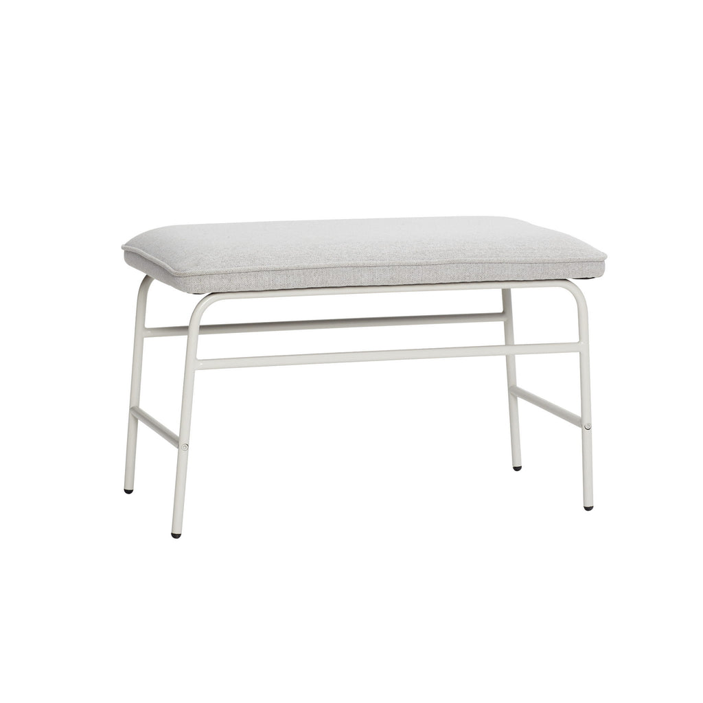 Ławka Mist szara 70x40xh41cm Hübsch