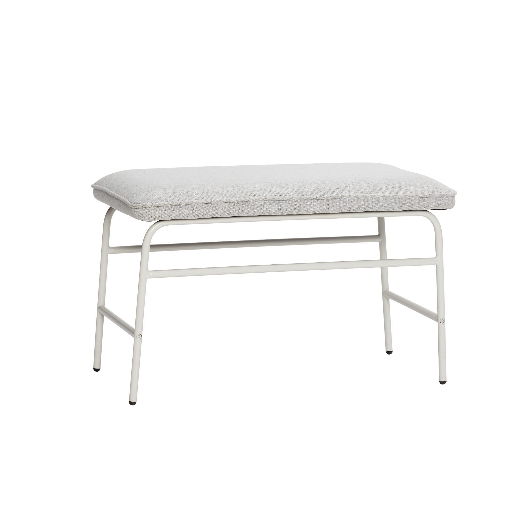 Ławka Mist szara 70x40xh41cm Hübsch