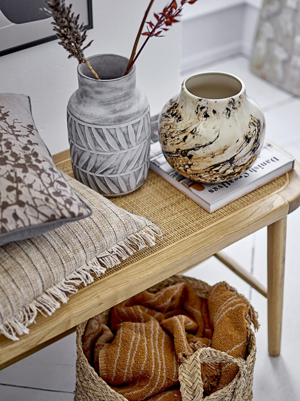 Ławka Rauke naturalny Sabrang Teak Bloomingville