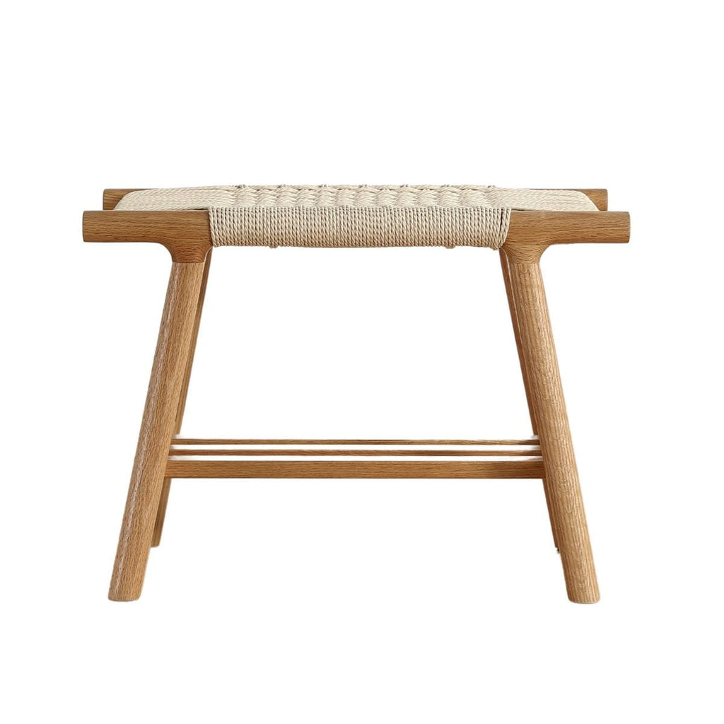 Ławka Zuma z półką dębowa 60x35xh43cm Zago