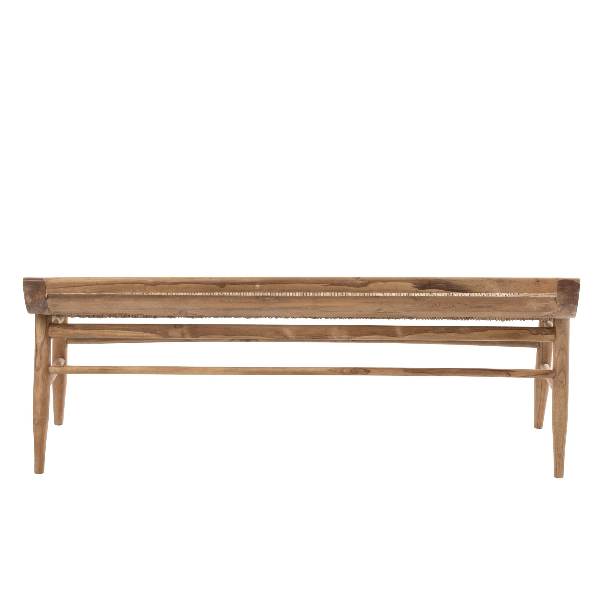 Ławka Zuri z drewna tekowego 150 cm J - LINE