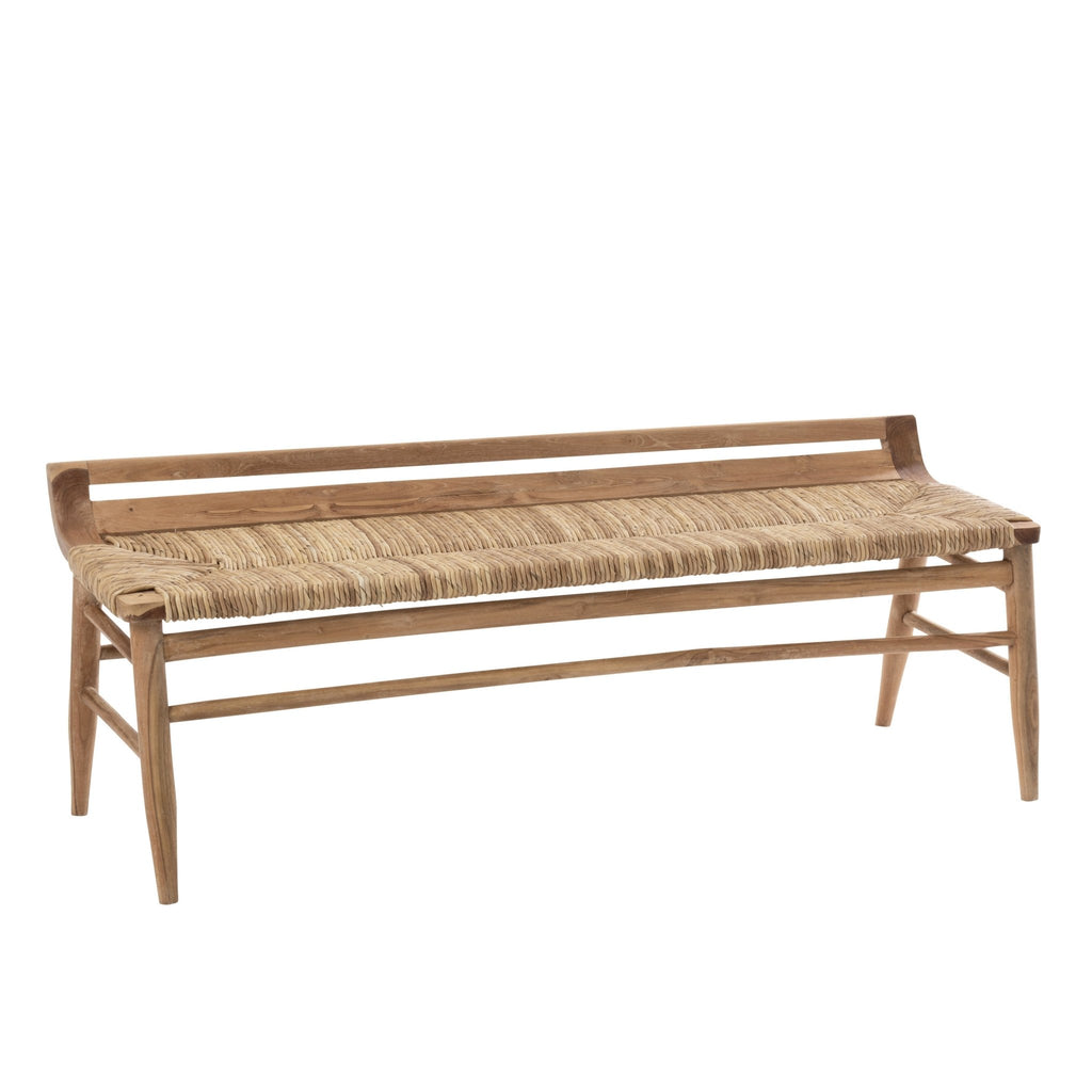 Ławka Zuri z drewna tekowego 150 cm J - LINE