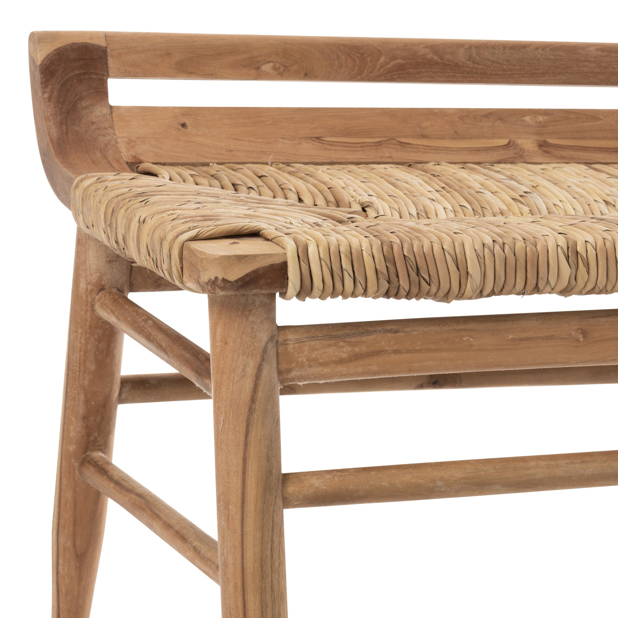 Ławka Zuri z drewna tekowego 150 cm J - LINE