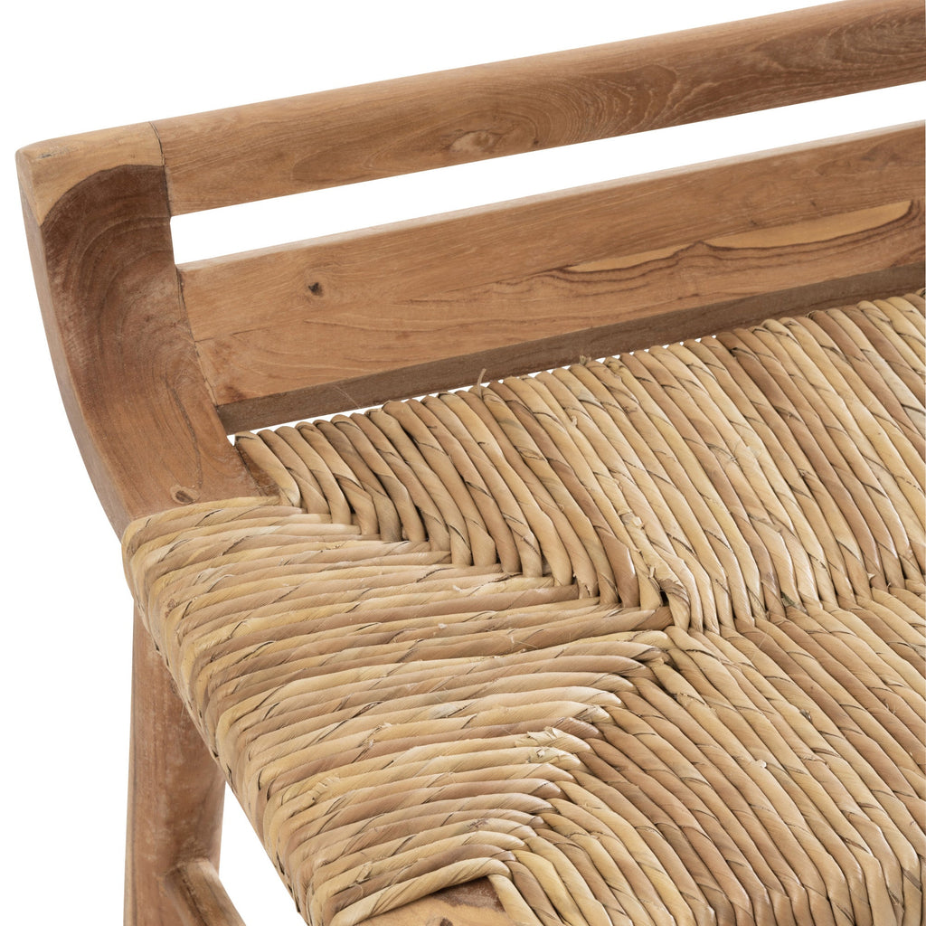 Ławka Zuri z drewna tekowego 150 cm J - LINE