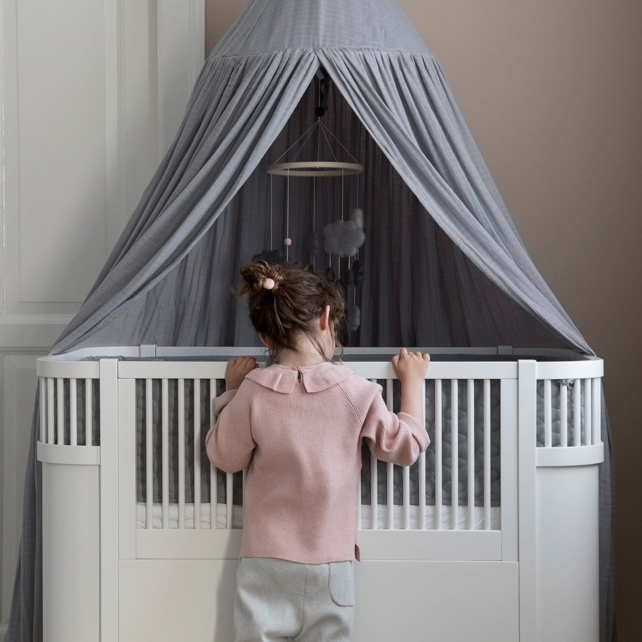 Łóżeczko rosnące dziecięce Baby & Jr. biały Sebra