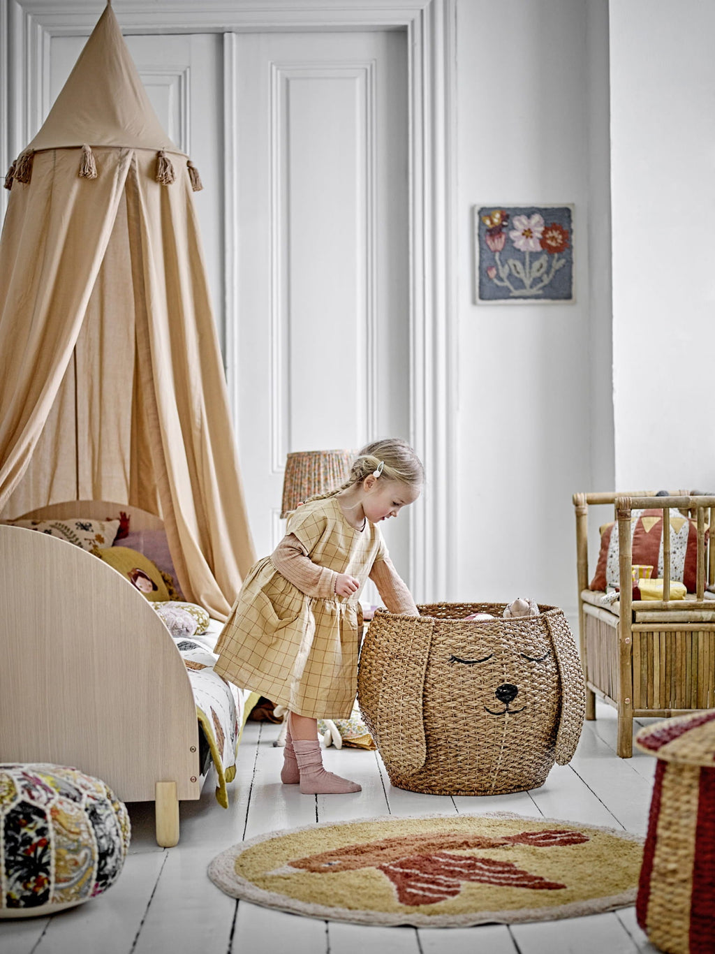Łóżko Charli brązowe Bloomingville Mini