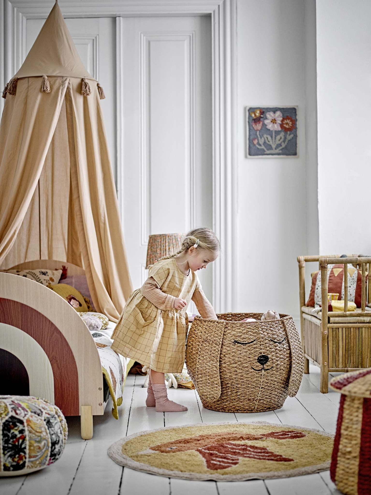 Łóżko Charli brązowe Bloomingville Mini