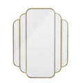 Lustro Mas złota rama francuskie art deco 63x80 cm Bloomingville