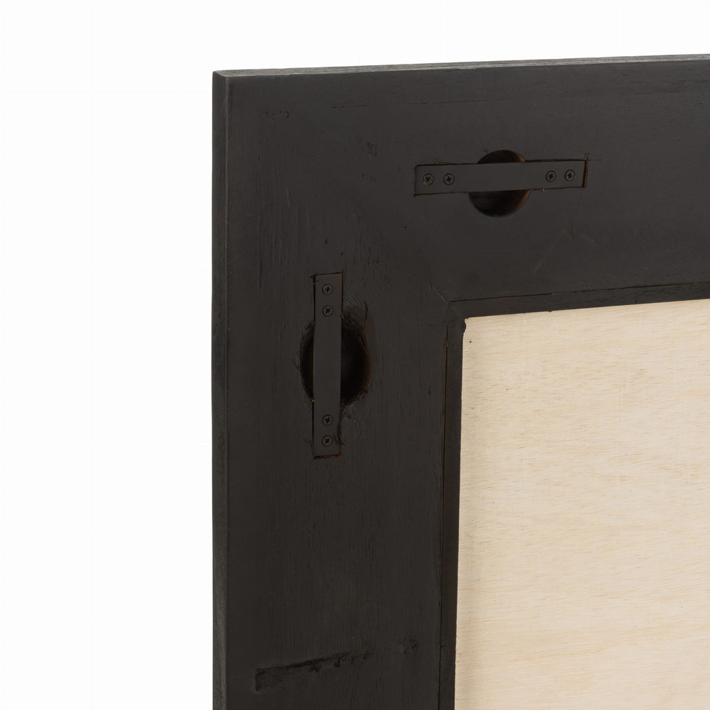 Lustro Molly w ramie z drewna i rattanu 80x80 cm J - LINE