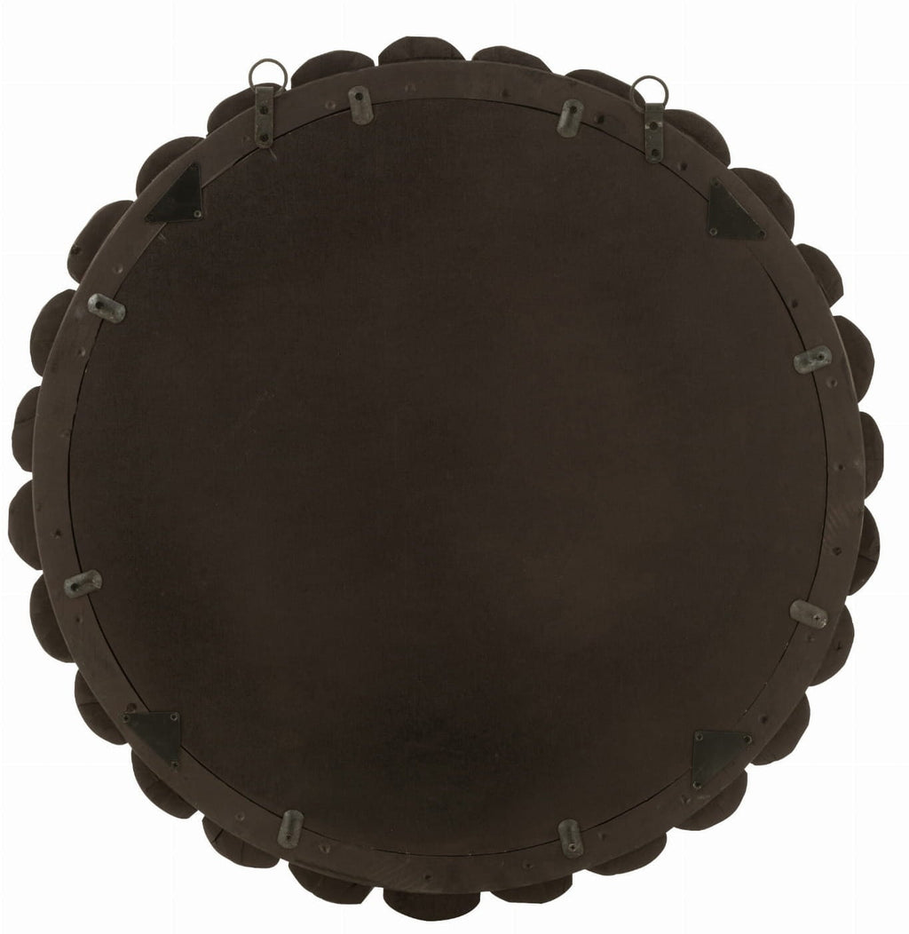 Lustro okrągłe Dots drewno kule 80 cm J - LINE
