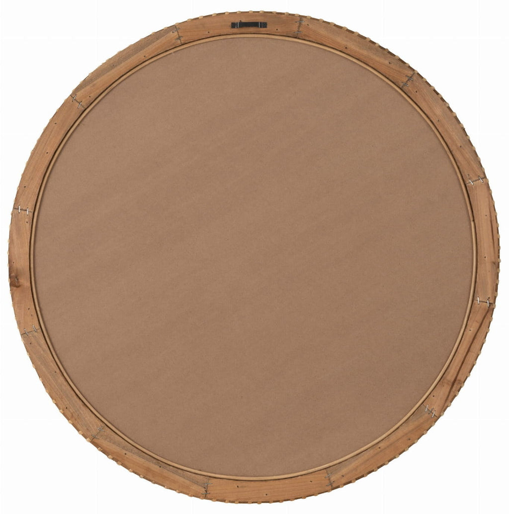 Lustro okrągłe Trena drewno jodłowe 75 cm J - LINE