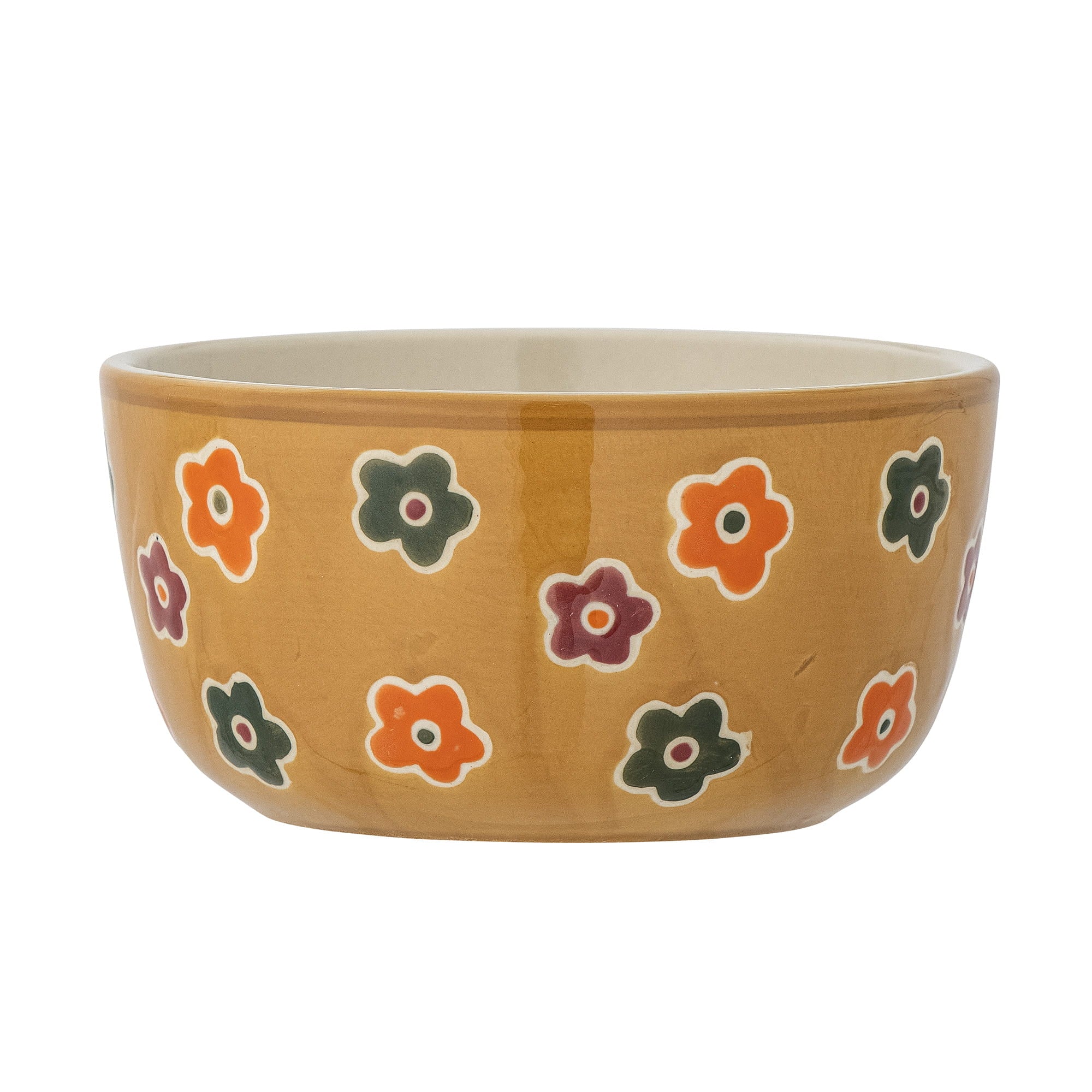 Miseczka Addy kwiatki brązowa ø12x6 cm dla dziecka Bloomingville