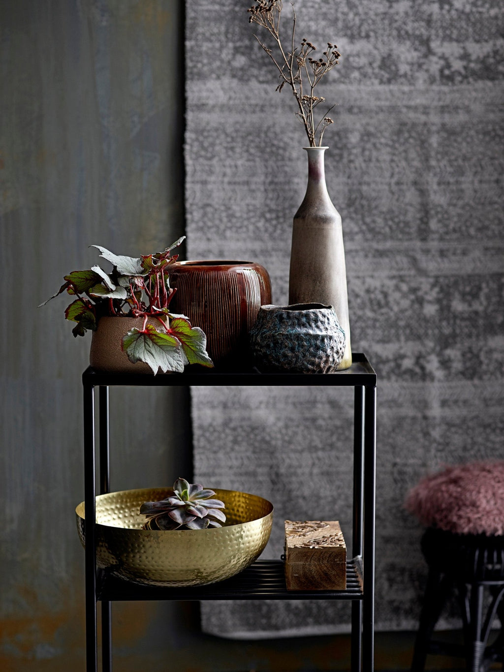 Miska dekoracyjna Mettemarie złota metalowa Ø36x13 cm Bloomingville
