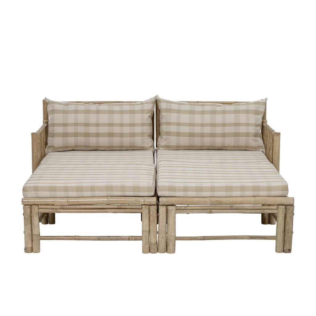 Moduł pufy Corfu naturalny bambus Bloomingville