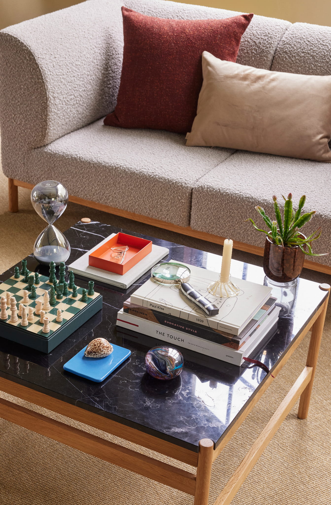 Moment Sofa 2 - osobowa Mała Szara 182x89xh80cm Hübsch