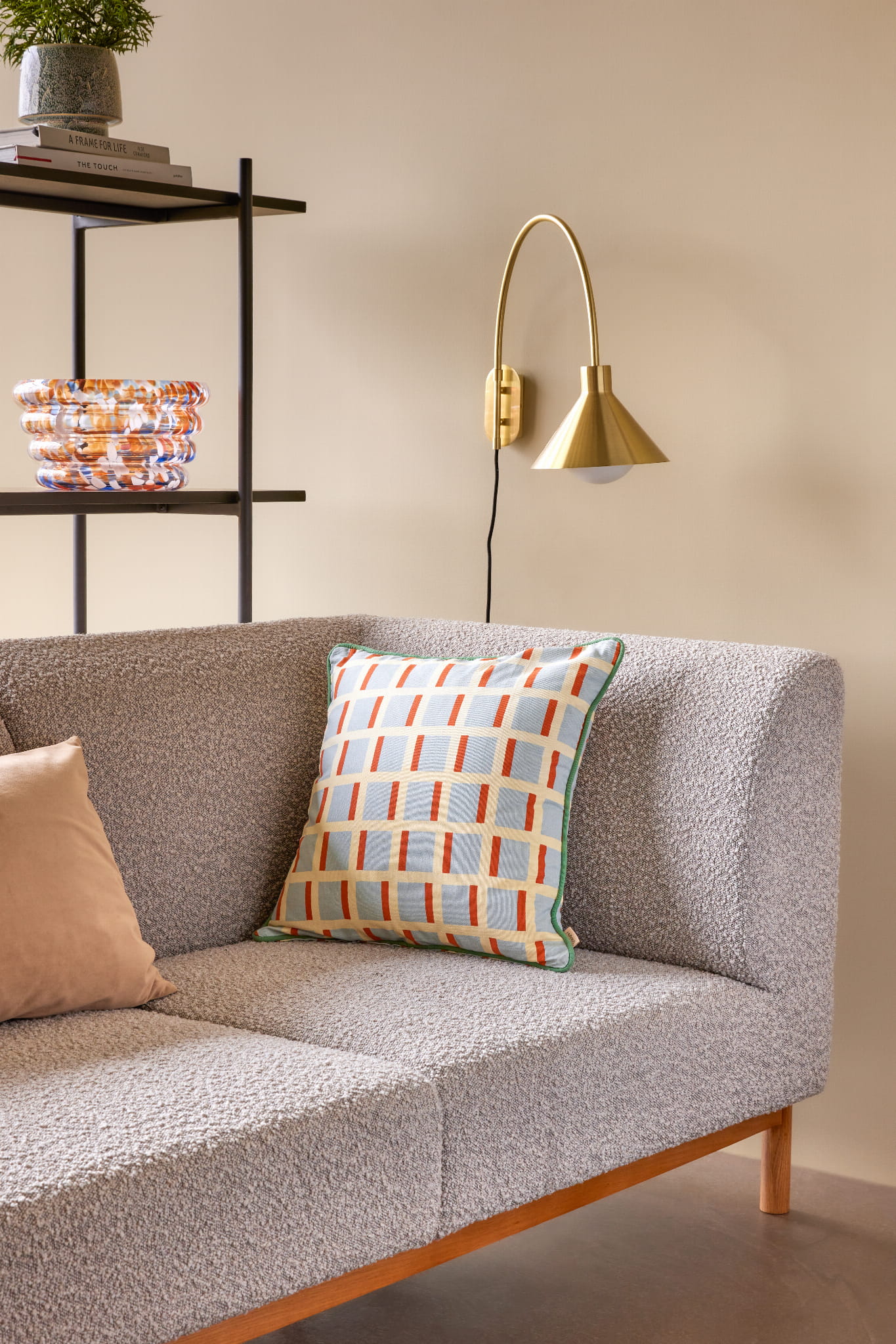 Moment Sofa 2 - osobowa Mała Szara 182x89xh80cm Hübsch