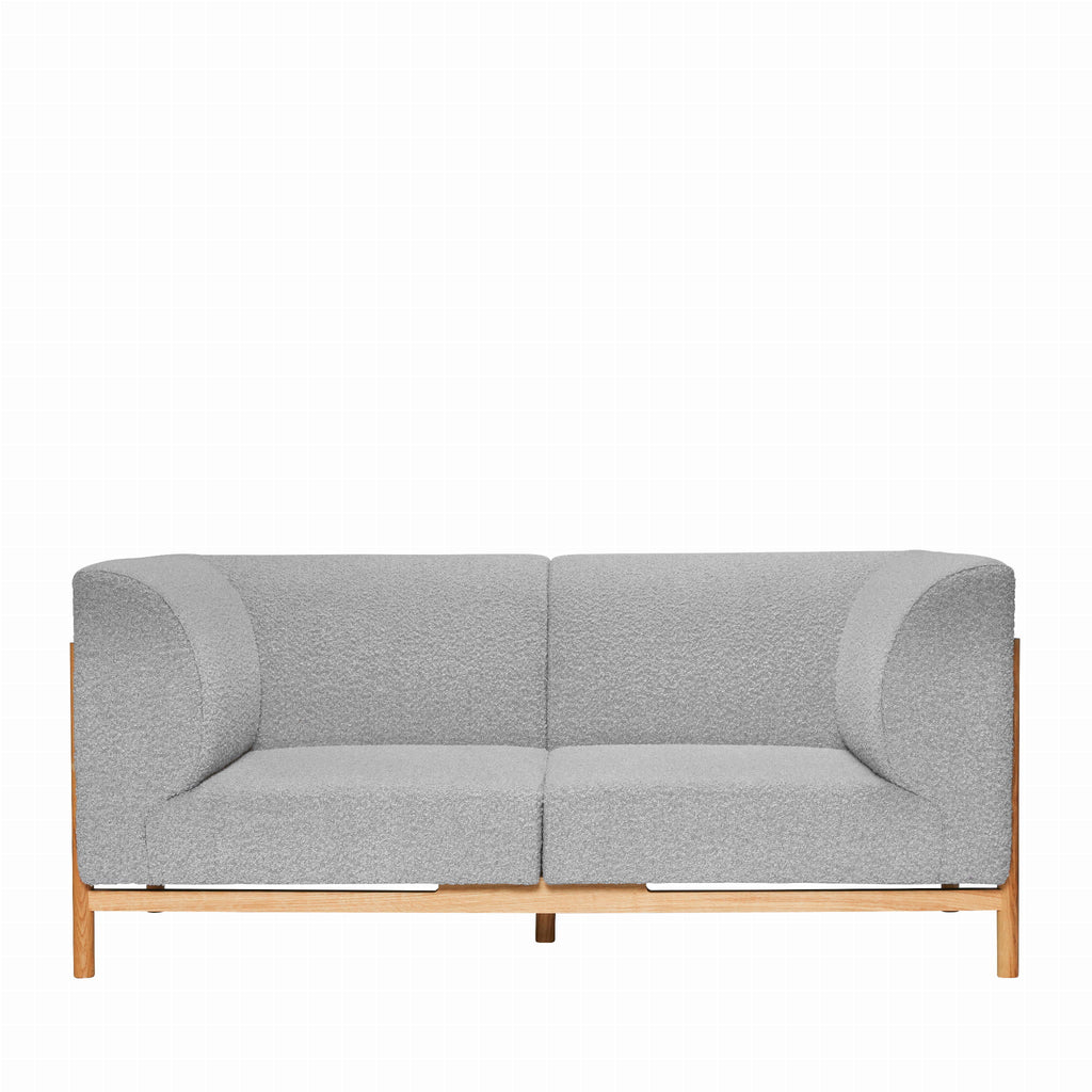 Moment Sofa 2 - osobowa Mała Szara 182x89xh80cm Hübsch