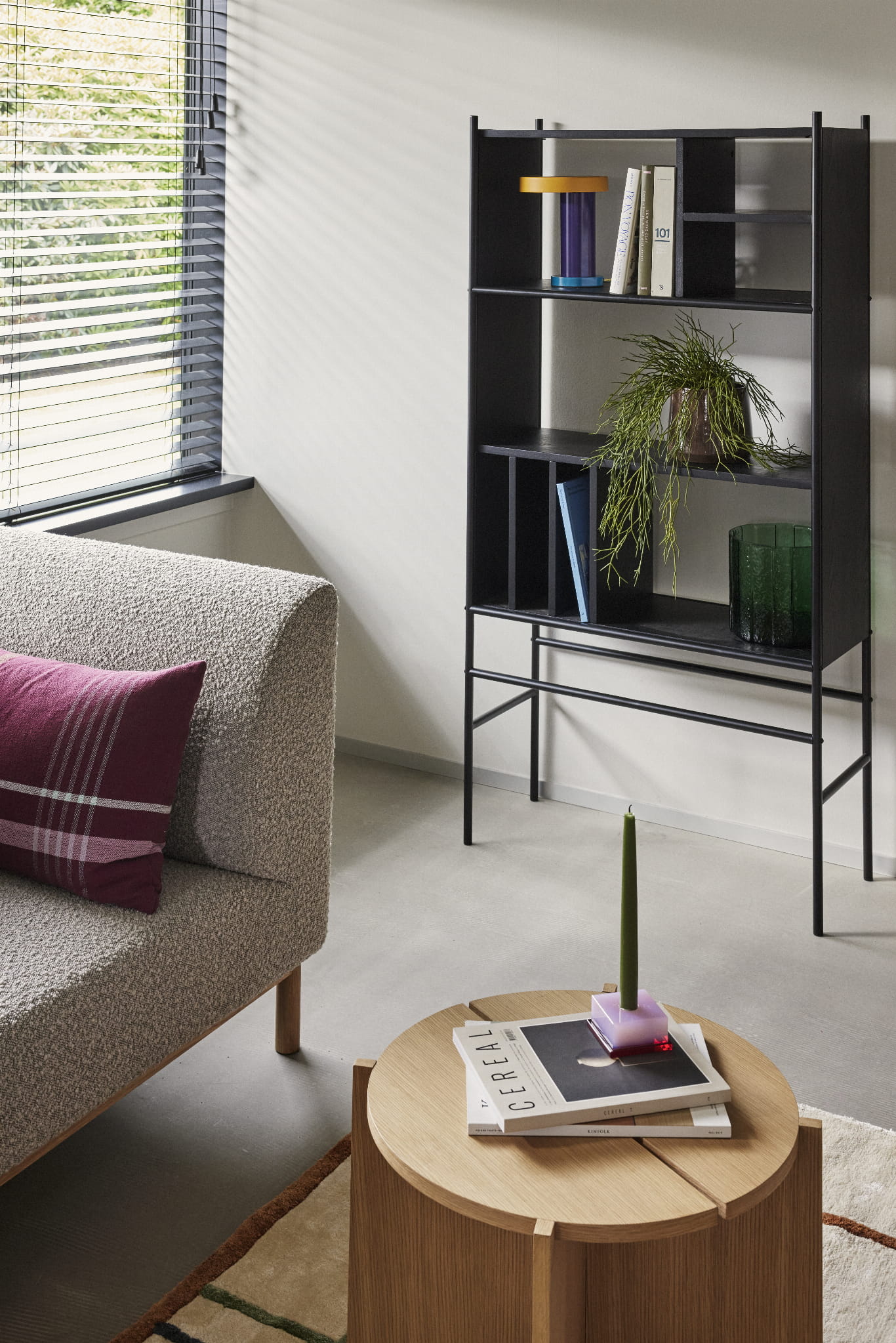 Moment Sofa 2 - osobowa Mała Szara 182x89xh80cm Hübsch