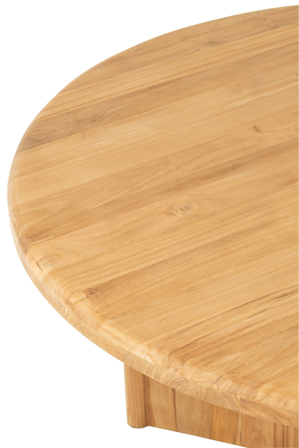 Okrągły stół do jadalni BRUNO z drewna tekowego 150 cm J - LINE