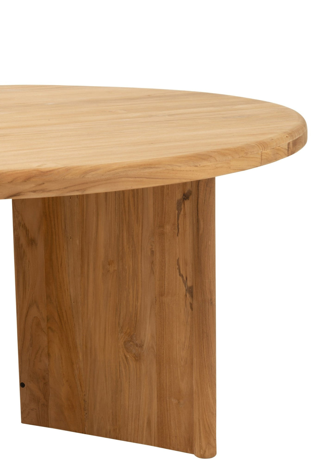 Okrągły stół do jadalni BRUNO z drewna tekowego 150 cm J - LINE