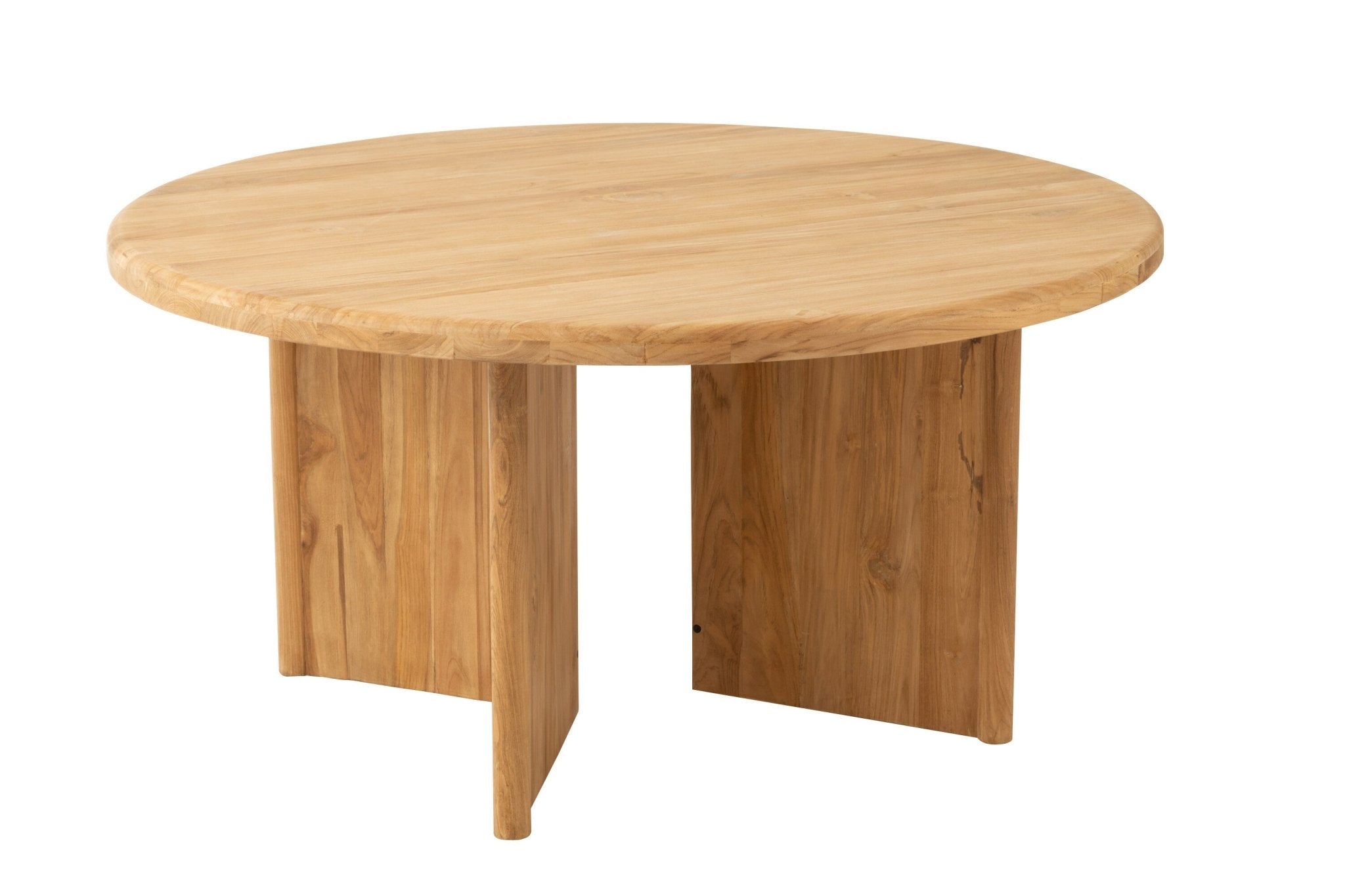 Okrągły stół do jadalni BRUNO z drewna tekowego 150 cm J - LINE