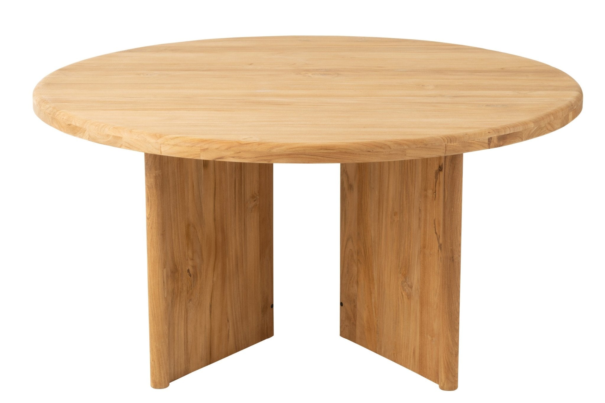 Okrągły stół do jadalni BRUNO z drewna tekowego 150 cm J - LINE
