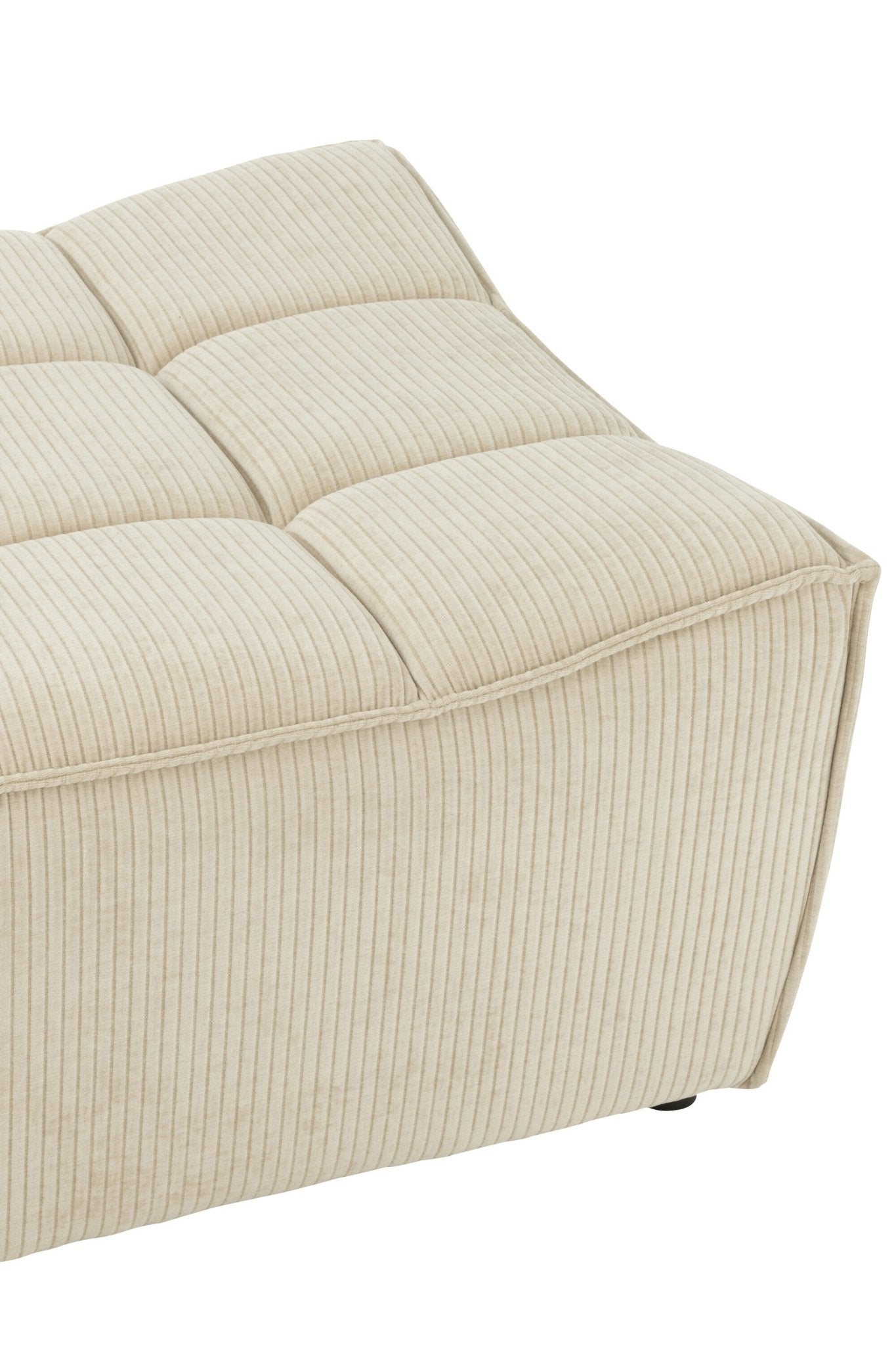 Otomana puf MONNO sofa modułowa beżowy sztruks 84x92x44 cm J - LINE