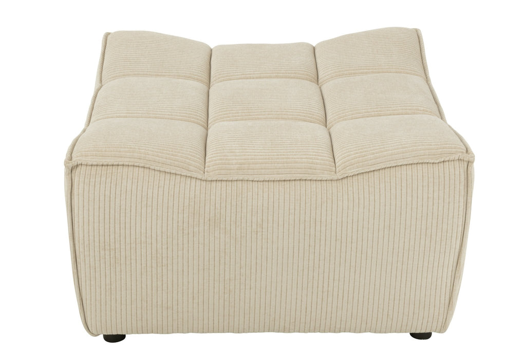 Otomana puf MONNO sofa modułowa beżowy sztruks 84x92x44 cm J - LINE