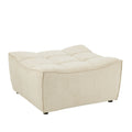 Otomana puf MONNO sofa modułowa beżowy sztruks 84x92x44 cm J - LINE