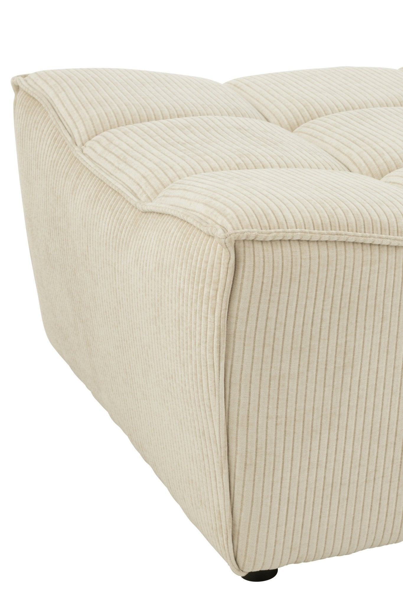 Otomana puf MONNO sofa modułowa beżowy sztruks 84x92x44 cm J - LINE