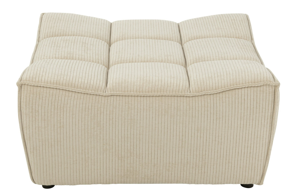 Otomana puf MONNO sofa modułowa beżowy sztruks 84x92x44 cm J - LINE