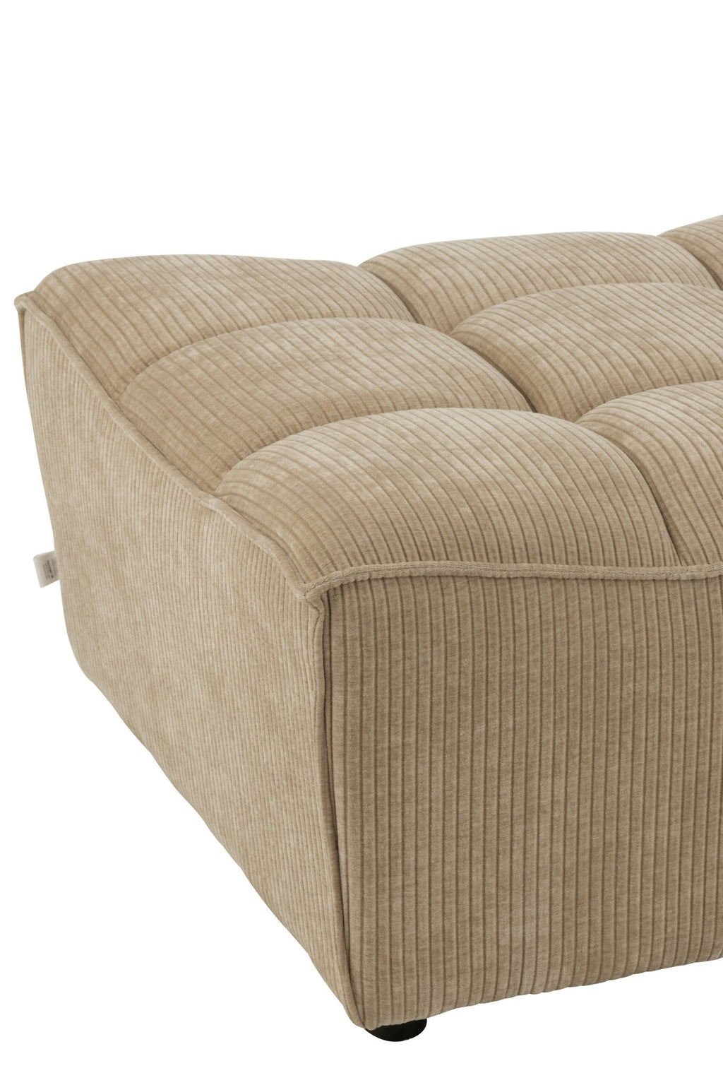 Otomana puf MONNO sofa modułowa ciemny beż sztruks 84x92x44 cm J - LINE