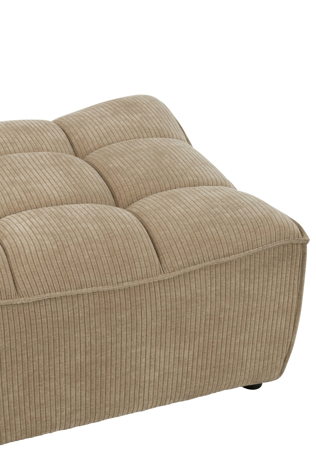 Otomana puf MONNO sofa modułowa ciemny beż sztruks 84x92x44 cm J - LINE
