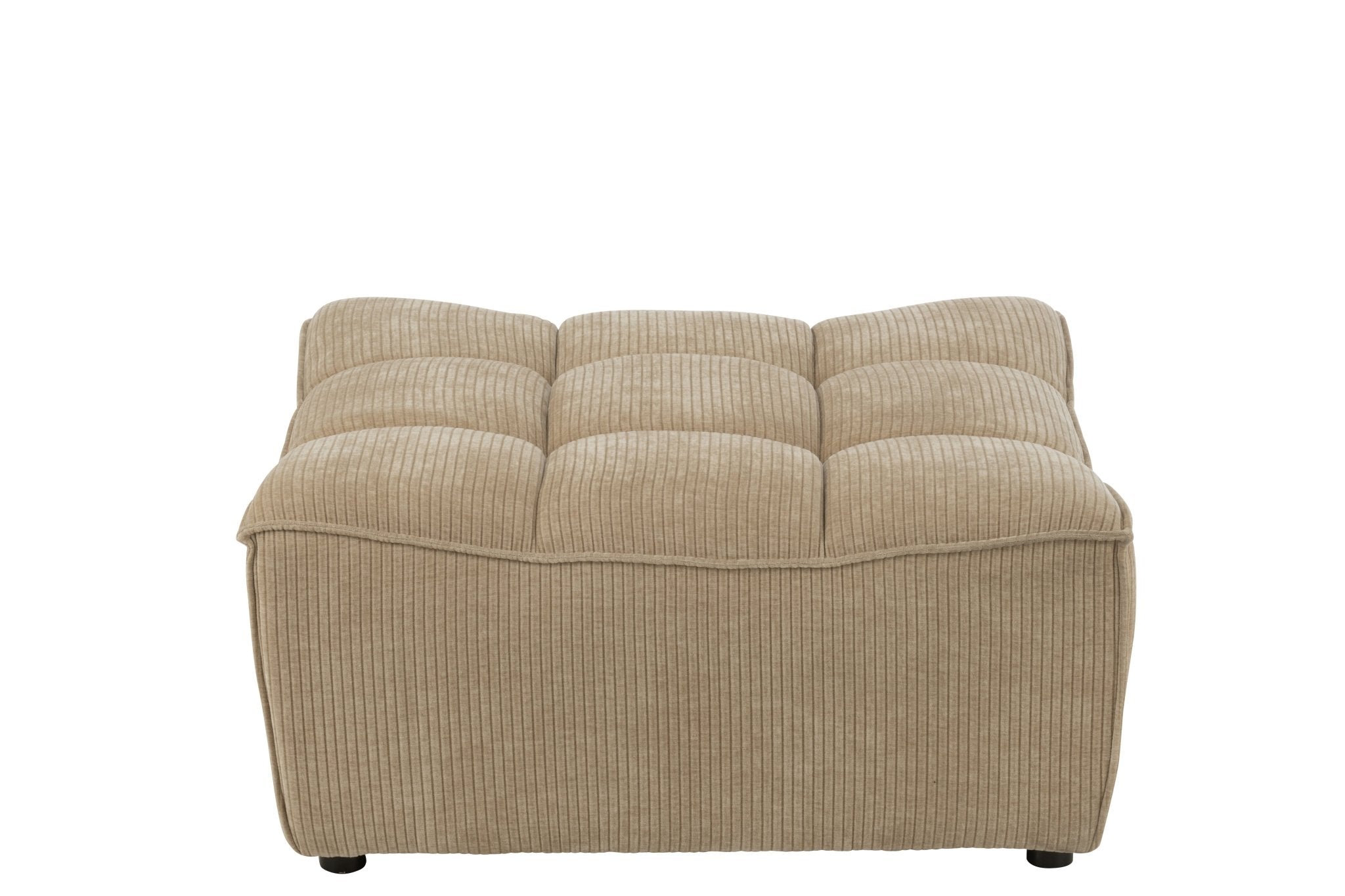 Otomana puf MONNO sofa modułowa ciemny beż sztruks 84x92x44 cm J - LINE