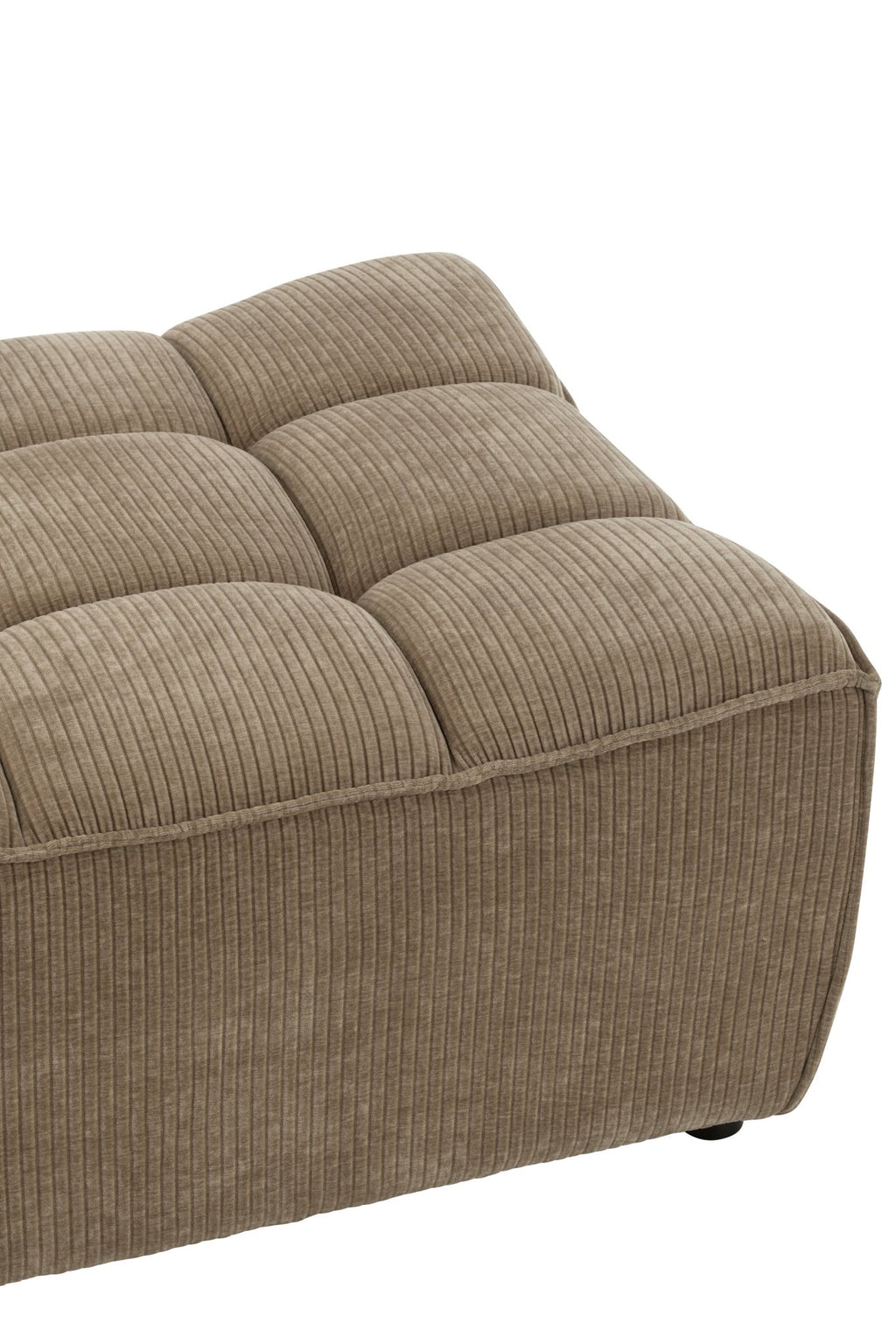 Otomana puf MONNO sofa modułowa taupe sztruks 84x92x44 cm J - LINE