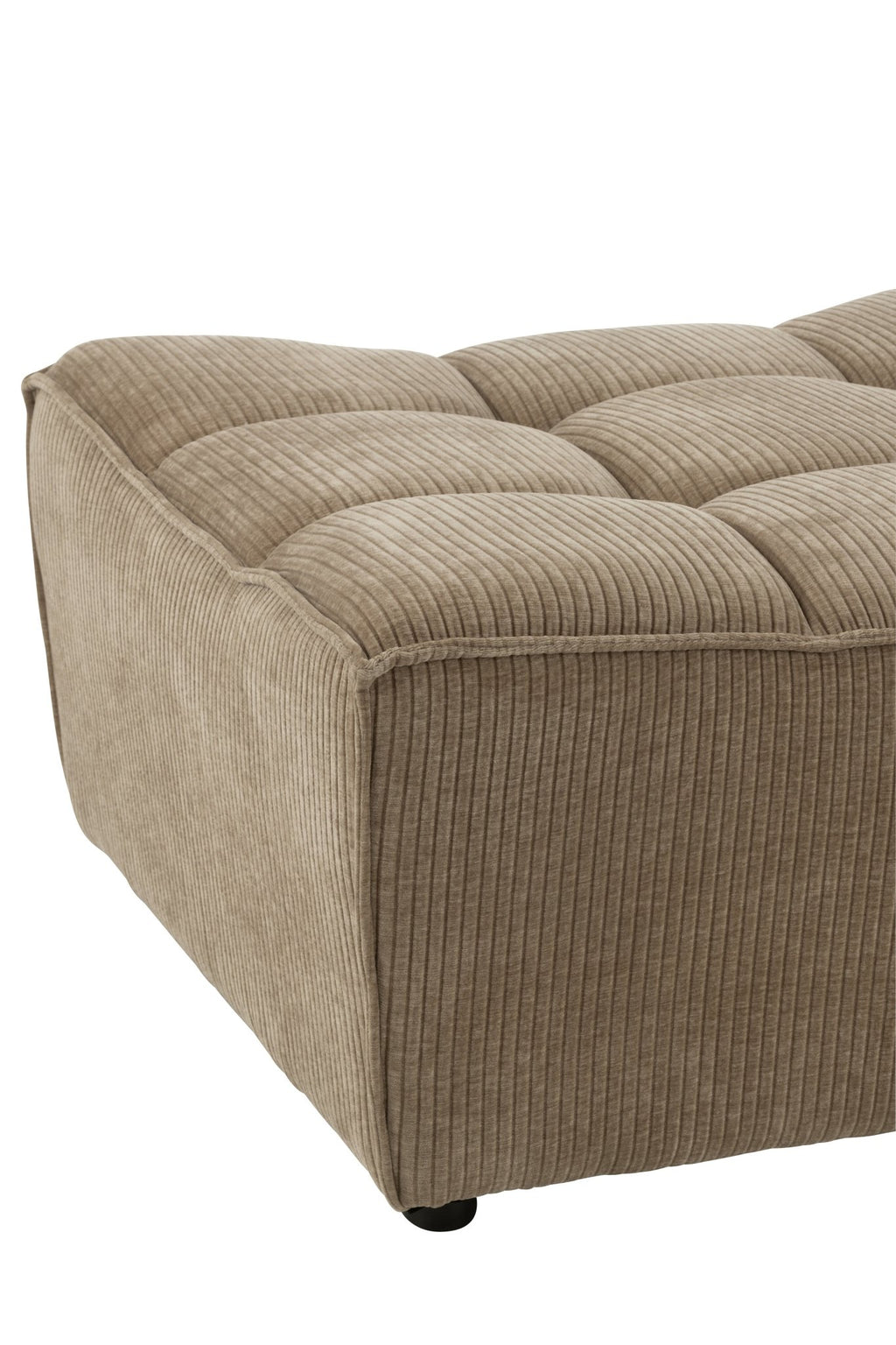 Otomana puf MONNO sofa modułowa taupe sztruks 84x92x44 cm J - LINE