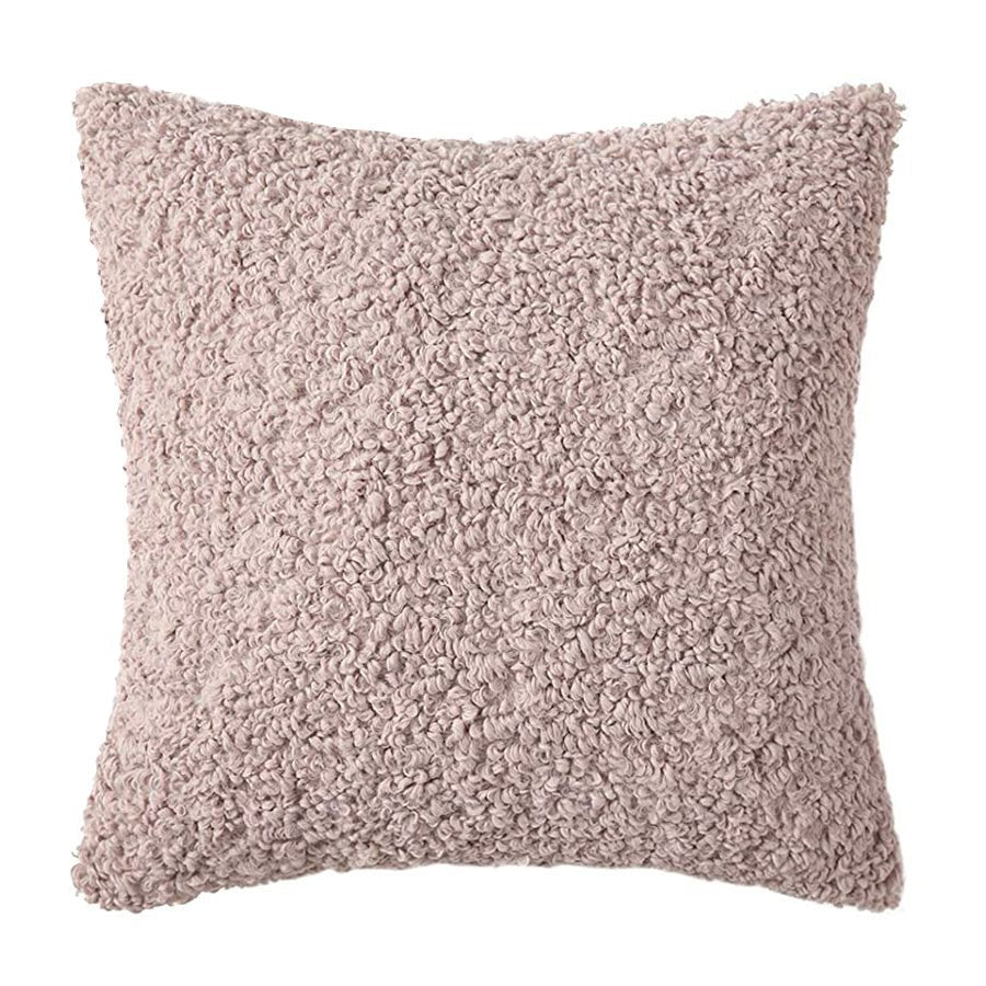 Poduszka Boucle Teddy brudny róż THE HOMECEPT