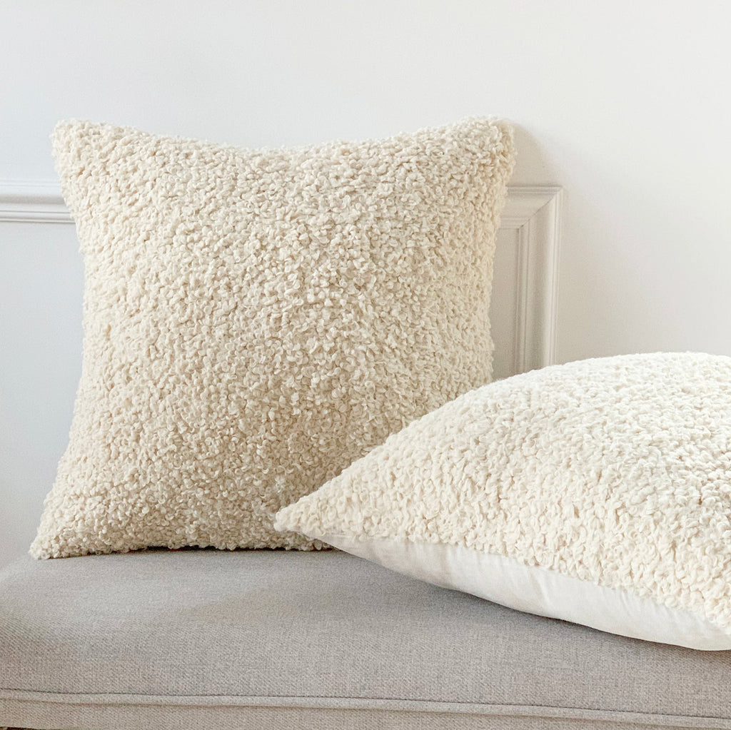 Poduszka Boucle Teddy kremowa THE HOMECEPT 7770455 | HOMECEPT