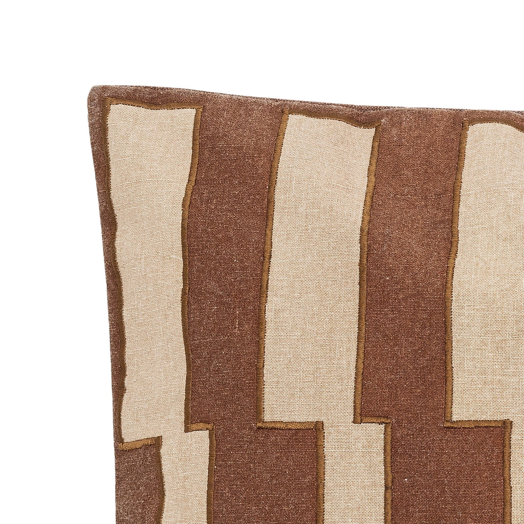 Poduszka Cowes brązowa bawełna OEKO - TEX® Bloomingville