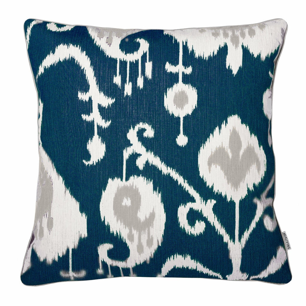 Poduszka dekoracyjna Ikat granatowa 45x45cm THE HOMECEPT