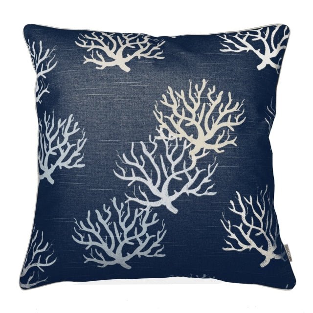 Poduszka dekoracyjna koralowiec Coral Navy THE HOMECEPT