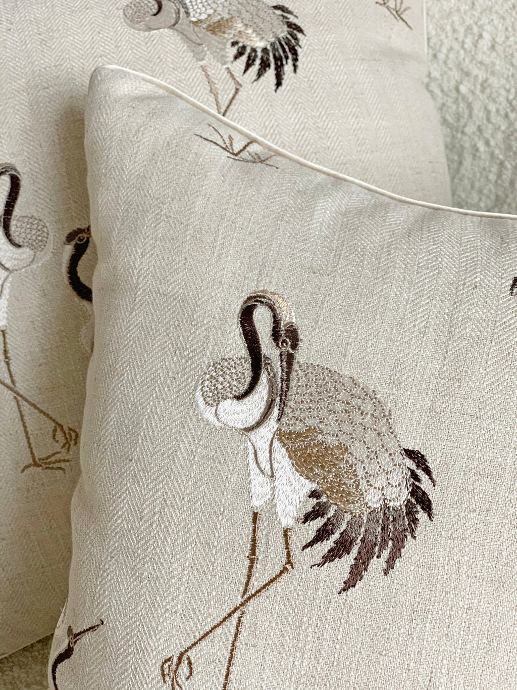 Poduszka Heron haft czaple THE HOMECEPT