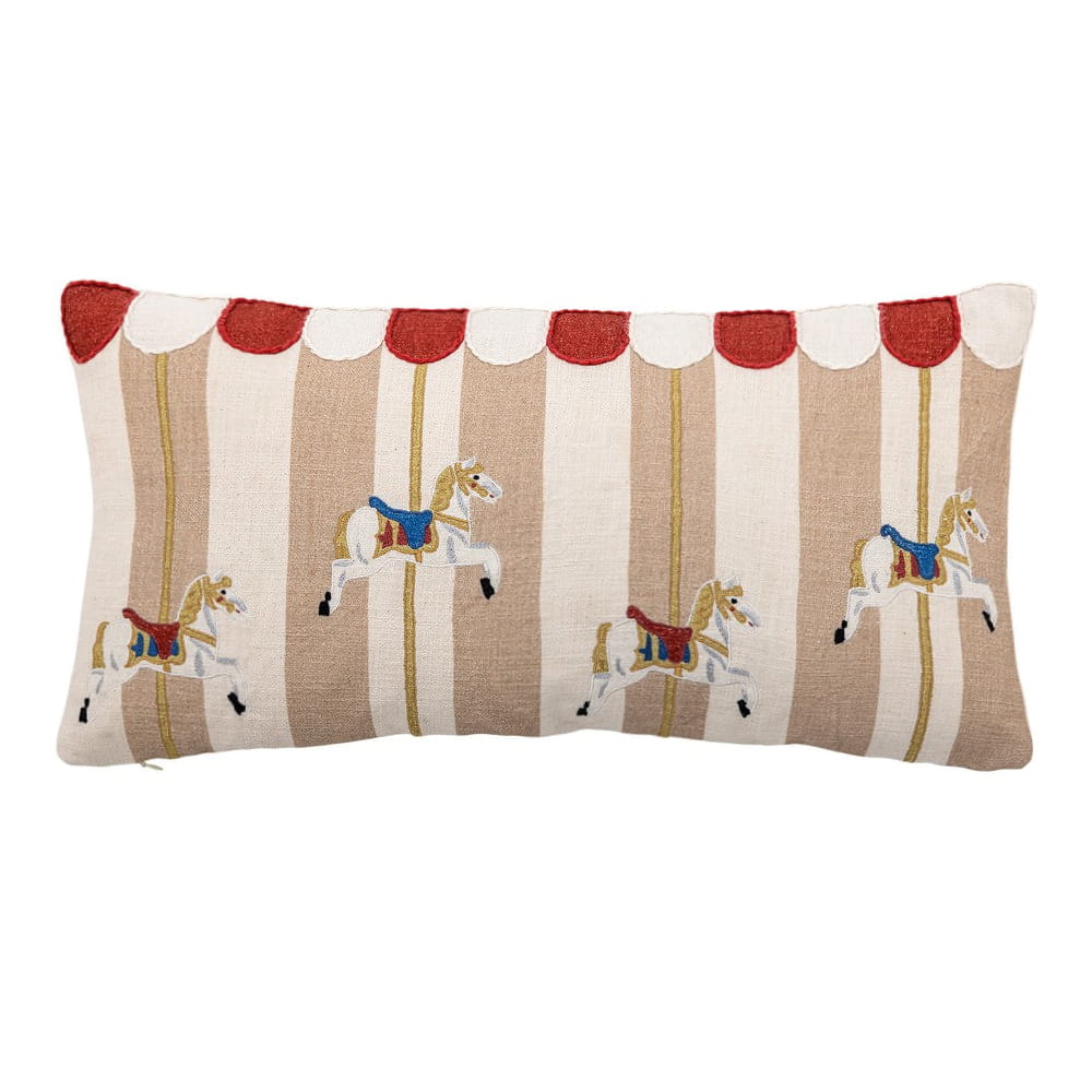 Poduszka świąteczna MERRY - GO - ROUND karuzela 60x30 cm Bloomingville