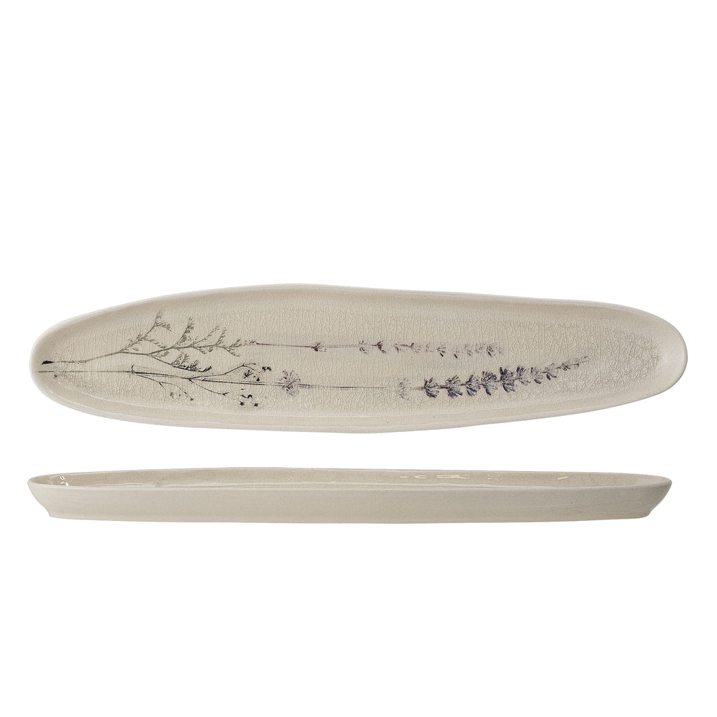 Półmisek do serwowania Bea kamionkowy beżowy 36x8 cm Bloomingville