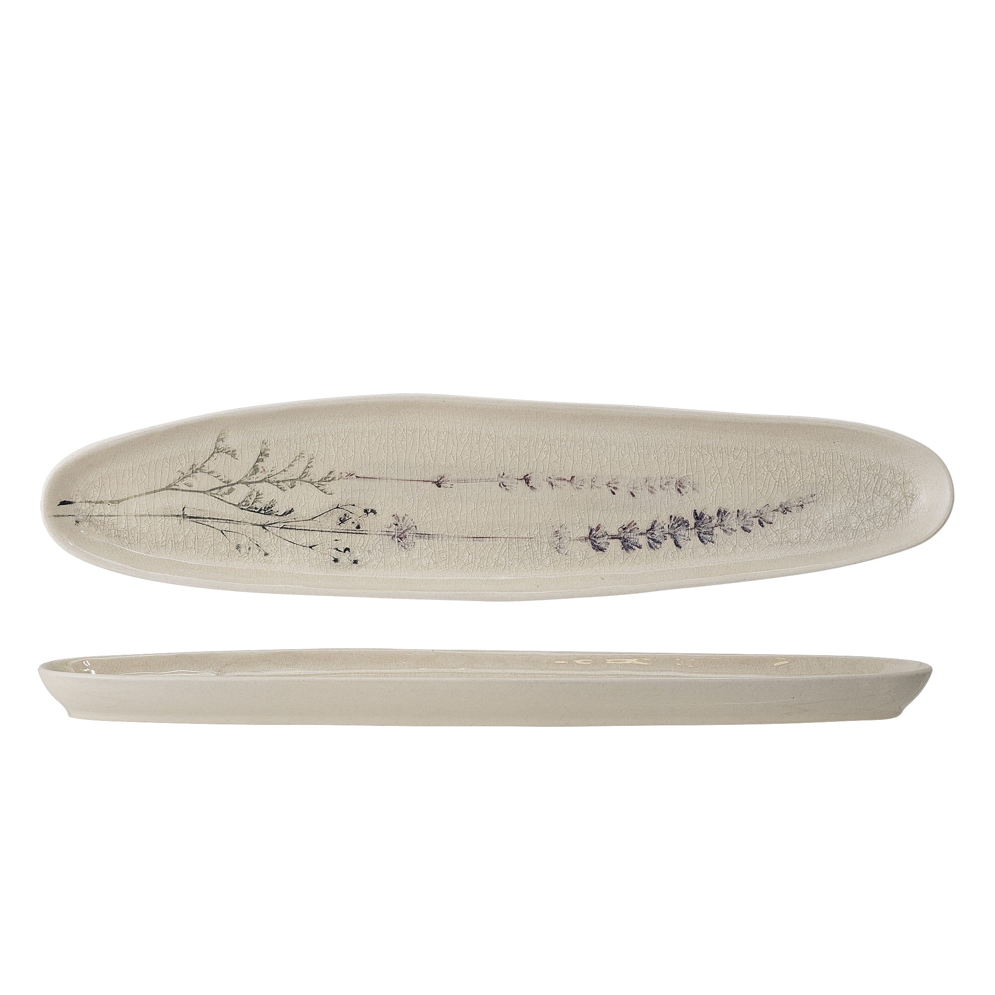 Półmisek do serwowania Bea kamionkowy beżowy 36x8 cm Bloomingville